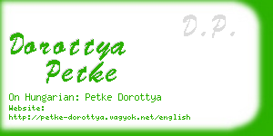 dorottya petke business card